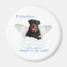 Rottweiler ängel - magnet kylskåps magneter