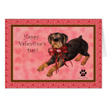 Rottweiler hundvalentin kort för dag