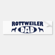 Rottweiler pappa bildekal