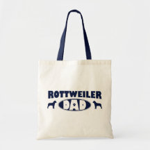 Rottweiler pappa tygkassar