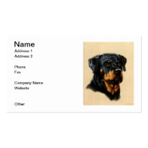 Rottweiler visitkortar