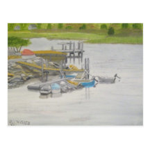 RowBoatsMenemshaPond Vykort