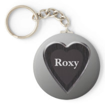Roxy hjärta Keychain