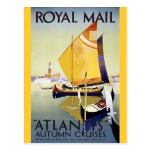 Royalet postar "Atlantis" höstkryssningar Vykort