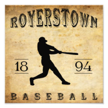 Royerstown Pennsylvania baseball 1894 Konstfoto