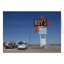 Roys motell i Amboy, Kalifornien kort