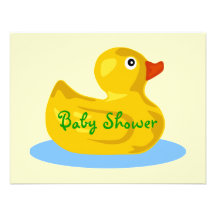 Rubber Ducky baby showerinbjudningar