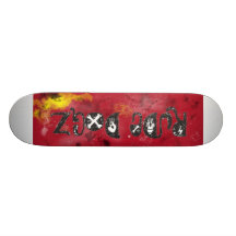 RUDEDOGZ-RED-LOGO SKATEBOARD