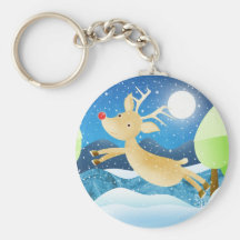 Rudolphs lagerföra för jul nyckel ring