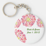 Rufsad Dahlia blom- gifta sig Keychain Nyckelringar