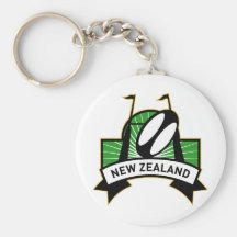 rugbymålet postar boll New Zealand Nyckel Ring