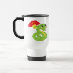 Rullad ihop hållande fläkt för orm kaffe kopp