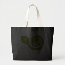 Rullande ormklotterkonst hänger lös tote bags