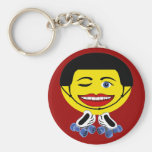 rullsmiley nyckel ring