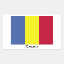 Rumänsk flagga klistermärke