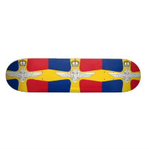 Rumänsk flygtransport och marin- minister   som är anpassad skate board