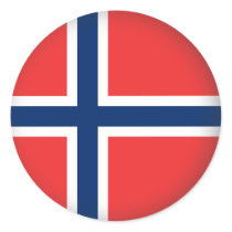 Runda Norge Klistermärke
