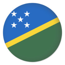 Runda Solomon Island Klistermärken