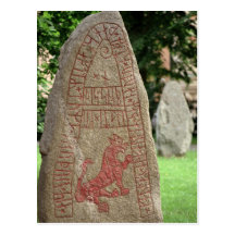 Runic sten vykort
