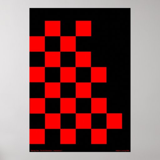 Rutig flagga print
