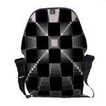 Rutiga dubbel Amethyst för flaggalilor 500 Messenger Bag