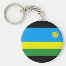 Rwanda flagga nyckelring
