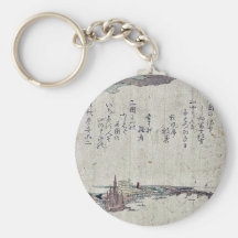 Ryogoku Ukiyoe Nyckel Ring