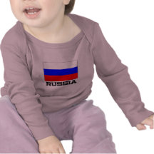 Ryssland flagga tee shirts