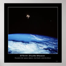 Ryssland station för Mir-utrymme Posters