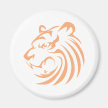 Ryta tiger magnet för kylskåp