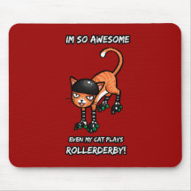 Så enorm Im även min katt leker rollerderby Musmattor