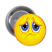 Saaaaad ansikte pins