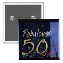 Sagolik 50th födelsedag! knappar