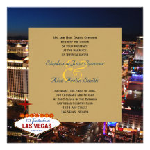 Sagolik Las Vegas bröllopinbjudan