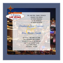 Sagolik Las Vegas bröllopinbjudan