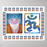 SaiBaba n OM MANTRA: Se honom inom dig Affisch