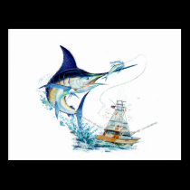 Sailfishen tar betet vykort