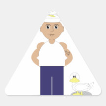 Sailor & Ducks Triangle Stickers