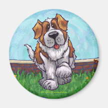 Saint Bernard Dog Magnet