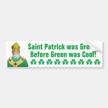 Saint patrick var grön bildekaler