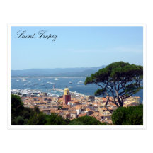 sainttropez beskådar vykort
