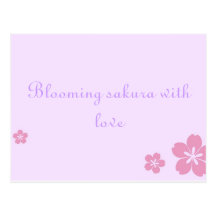 Sakura poscard vykort