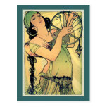 Salome vid Alphonse Mucha ~-art nouveau Vykort