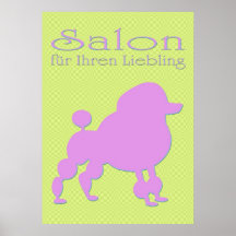 salon für ihren liebling posterdruck