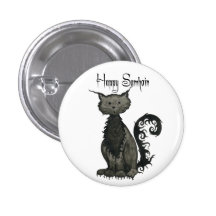 Samhain knäppas den svart katten knapp
