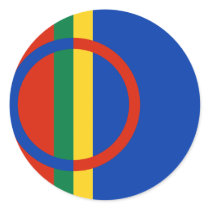 Sami Finland Rund Klistermärke