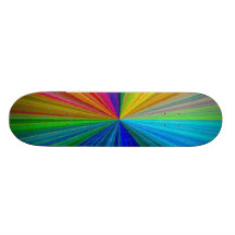 Samling 1 för färgcirkulärregnbåge skateboards