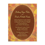 Sample Wedding Invitation - Autumn Mist Round Post Card