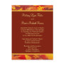 Sample Wedding Invitation - Fall Leaves Border Postcard