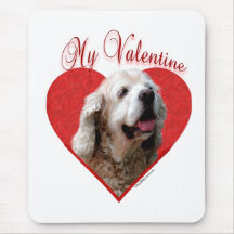 Sämskskinns- cockerspanielSpaniel min valentin Mus Matta